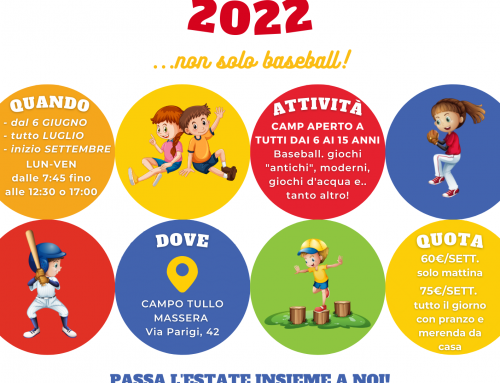 Junior Summer Camp 2022…Non solo Baseball!